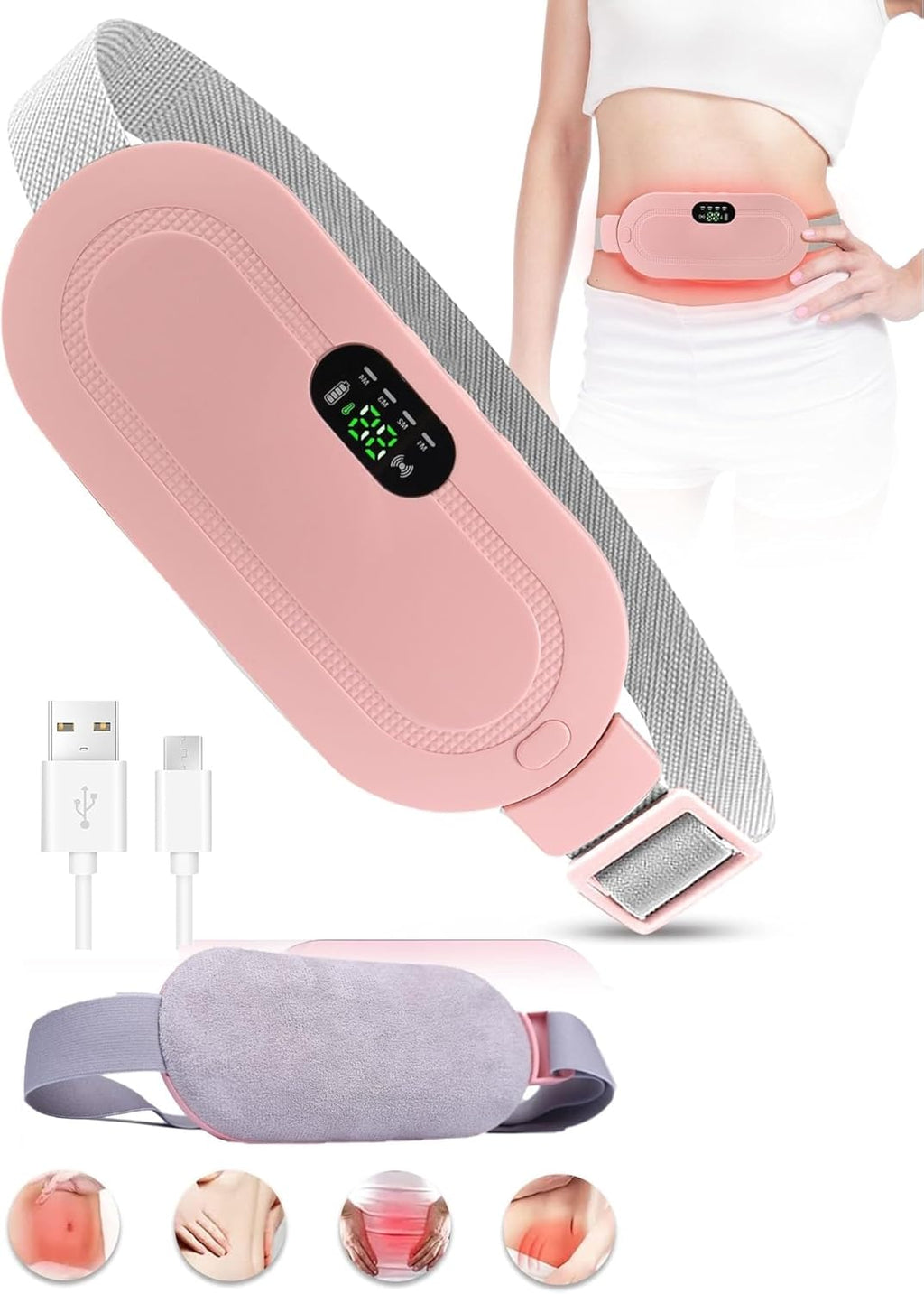 Period Cramp Relief Heating Pad Massager