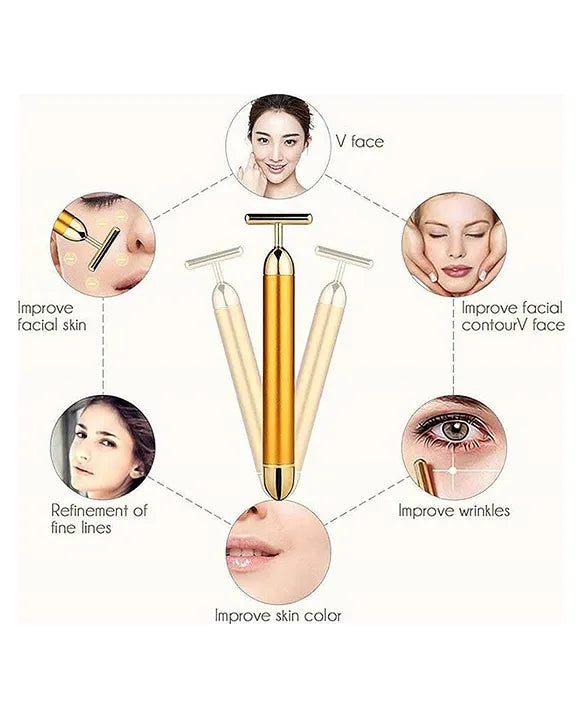 24K Gold Facial Massage Roller