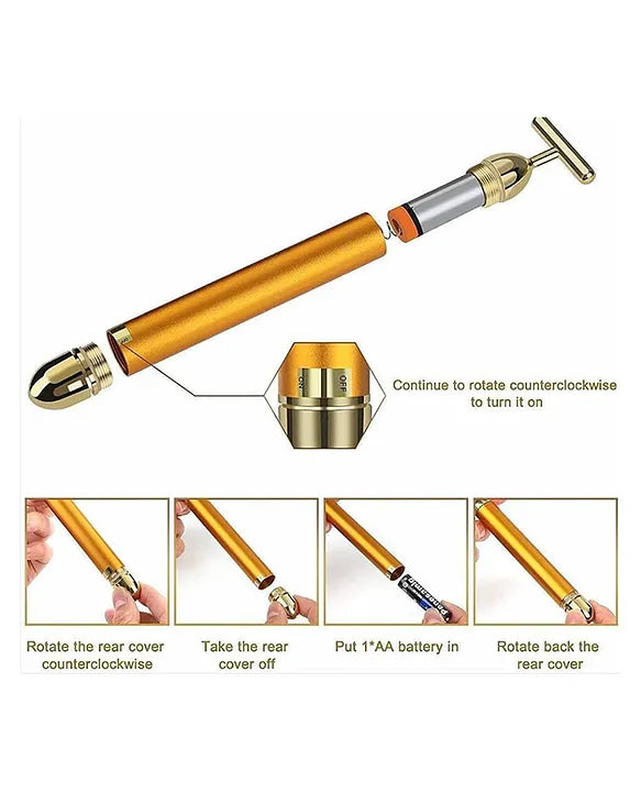 24K Gold Facial Massage Roller