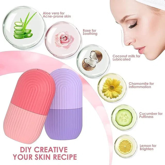 Ice Face Roller – Silicone Cooling Cube
