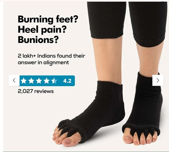 Toe Separator Socks – Bunion & Foot Alignment