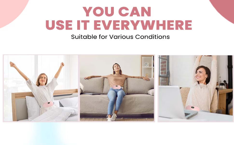 Period Cramp Relief Heating Pad Massager
